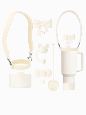 Stanley Cup Silicone Bow Accessories Set - Reusable - For Stanley 30oz & 40oz